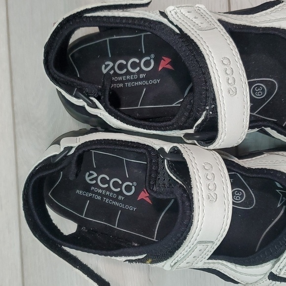 Ecco Womens Wave footbed Offroad Arch Support  Hook&loop Leather shoes sz 8.5 - Picture 5 of 14